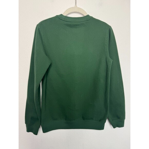 Peanuts Kids XS Unisex Snoopy On Candy Cane Sweatshirt Green Pullover Christmas - Picture 8 of 8